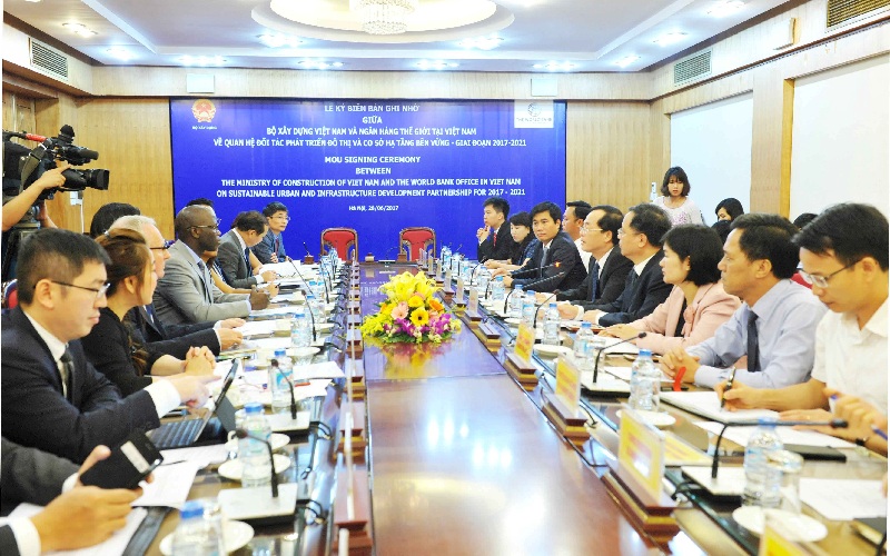 Bộ Xây dựng và World Bank ký biên bản ghi nhớ hợp tác phát triển đô thị, hạ tâng