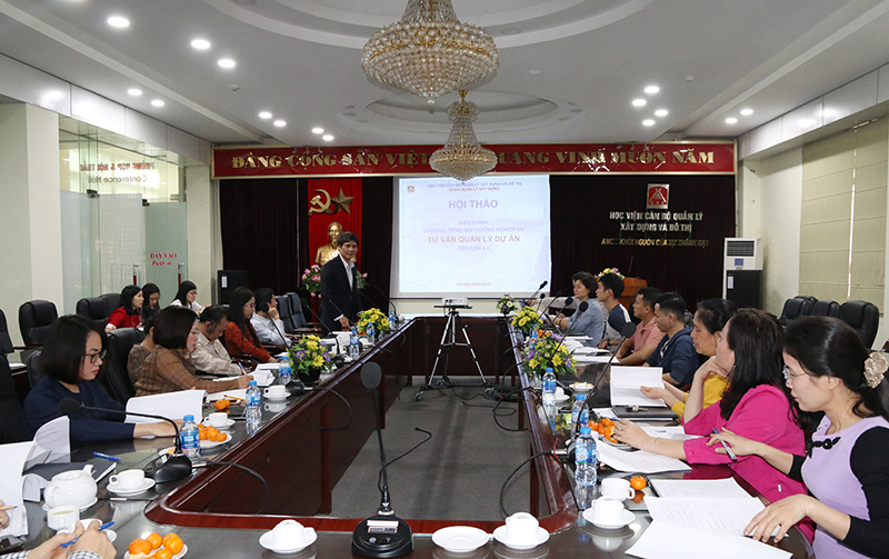 Hội thảo Điều chỉnh chương trình bồi dưỡng nghiệp vụ tư vấn quản lý dự án tiếp cận 4.0