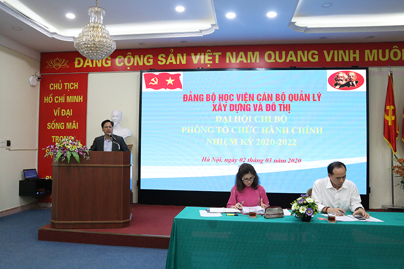 Đại hội Chi bộ phòng Tổ chức Hành chính – Học viện AMC