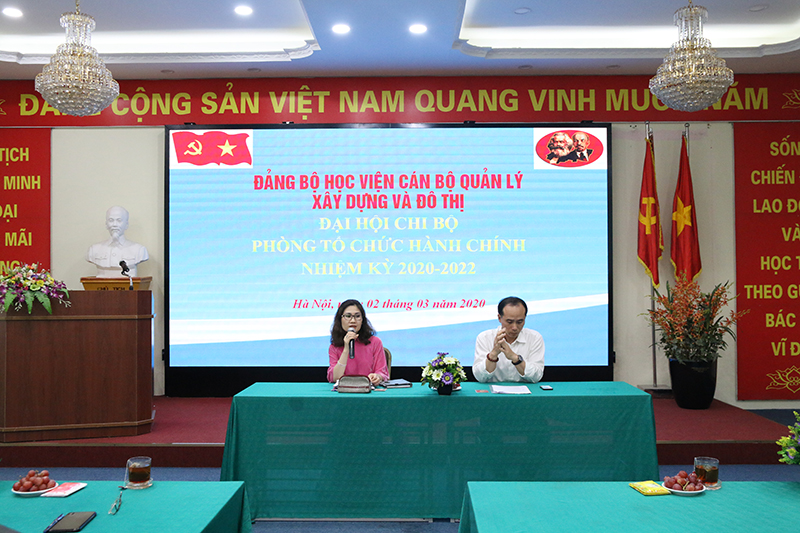 Đại hội chi bộ phòng Tổ chức hành chính