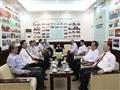 Các đại biểu gặp gỡ tại Phòng Truyền thống Học viện