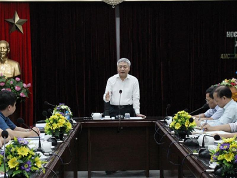 Thứ trưởng Bộ Xây dựng làm việc tại AMC về công tác triển khai nhiệm vụ năm 2019